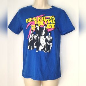 NEW KIDS ON THE BLOCK Retro 80's Style T-shirt Top Size Small